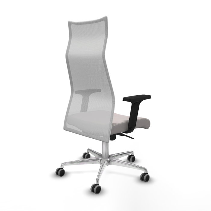 PIQUERAS Y CRESPO Sillón Albacete Blanco con Mecanismo Sincro y Base de Aluminio PIQUERAS Y CRESPO Sillón Albacete Blanco con Mecanismo Sincro y Base de Aluminio