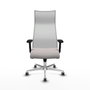 PIQUERAS Y CRESPO Sillón Albacete Blanco con Mecanismo Sincro y Base de Aluminio