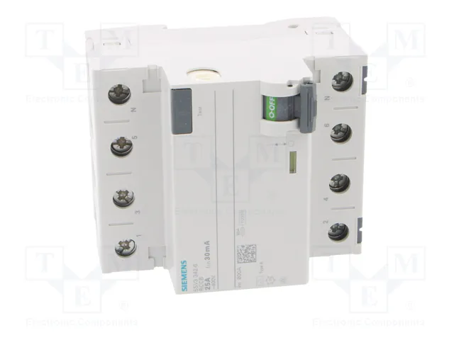 SIEMENS 5SV3342-6 Interruptor diferencial 25A 30mA 3+N SIEMENS 5SV3342-6 Interruptor diferencial 25A 30mA 3+N