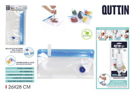 Quttin Set 5 Bolsas Comida Reutilizables Vacío 26 cm x 28 cm (24 Cajas)