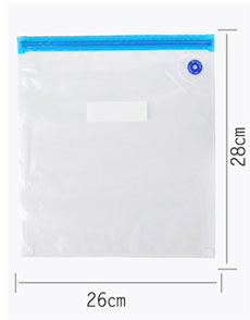 Quttin Set 5 Bolsas Comida Reutilizables Vacío 26 cm x 28 cm (24 Cajas)