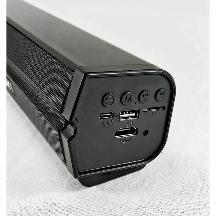 Inovalley Barra de sonido BS11 con luz LED, 60W y Bluetooth V5.0