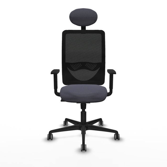 PIQUERAS Y CRESPO Silla de oficina Zulema con Mecanismo Sincro, Gris oscuro y Negro PIQUERAS Y CRESPO Silla de oficina Zulema con Mecanismo Sincro, Gris oscuro y Negro