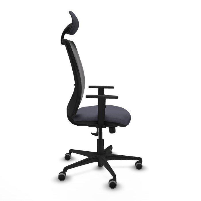 PIQUERAS Y CRESPO Silla de oficina Zulema con Mecanismo Sincro, Gris oscuro y Negro PIQUERAS Y CRESPO Silla de oficina Zulema con Mecanismo Sincro, Gris oscuro y Negro