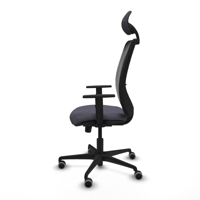 PIQUERAS Y CRESPO Silla de oficina Zulema con Mecanismo Sincro, Gris oscuro y Negro PIQUERAS Y CRESPO Silla de oficina Zulema con Mecanismo Sincro, Gris oscuro y Negro
