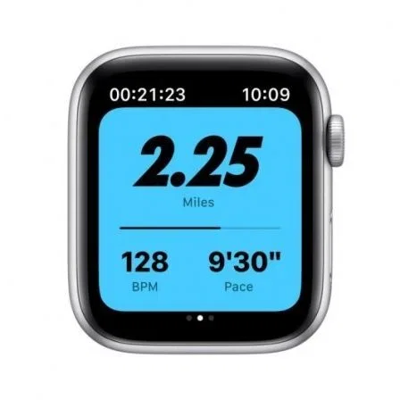 Apple Watch SE/ GPS/ 44mm/ Caja de Aluminio en Plata/ Correa Nike Deportiva Platino Puro y Negro Apple Watch SE/ GPS/ 44mm/ Caja de Aluminio en Plata/ Correa Nike Deportiva Platino Puro y Negro