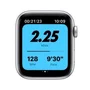 Apple Watch SE/ GPS/ 44mm/ Caja de Aluminio en Plata/ Correa Nike Deportiva Platino Puro y Negro