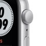 Apple Watch SE/ GPS/ 44mm/ Caja de Aluminio en Plata/ Correa Nike Deportiva Platino Puro y Negro