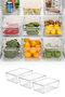 Hermia Set Organizador Frigorífico 3 Piezas Transparente Plástico 20x32.5x10cm