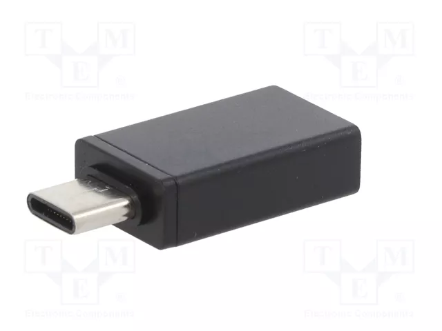 Gembird Adaptador USB 3.0 tipo C (macho) a tipo A (hembra) A-USB3-CMAF-01 Negro