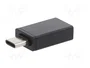 Gembird Adaptador USB 3.0 tipo C (macho) a tipo A (hembra) A-USB3-CMAF-01 Negro