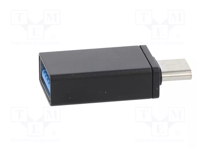 Gembird Adaptador USB 3.0 tipo C (macho) a tipo A (hembra) A-USB3-CMAF-01 Negro