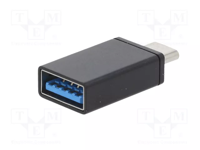 Gembird Adaptador USB 3.0 tipo C (macho) a tipo A (hembra) A-USB3-CMAF-01 Negro