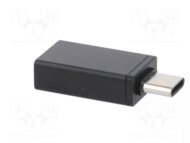 Gembird Adaptador USB 3.0 tipo C (macho) a tipo A (hembra) A-USB3-CMAF-01 Negro