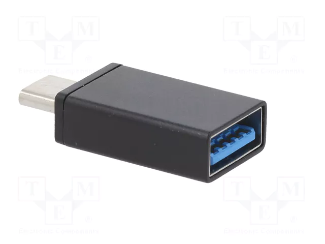 Gembird Adaptador USB 3.0 tipo C (macho) a tipo A (hembra) A-USB3-CMAF-01 Negro