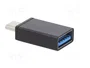 Gembird Adaptador USB 3.0 tipo C (macho) a tipo A (hembra) A-USB3-CMAF-01 Negro