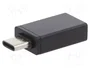 Gembird Adaptador USB 3.0 tipo C (macho) a tipo A (hembra) A-USB3-CMAF-01 Negro