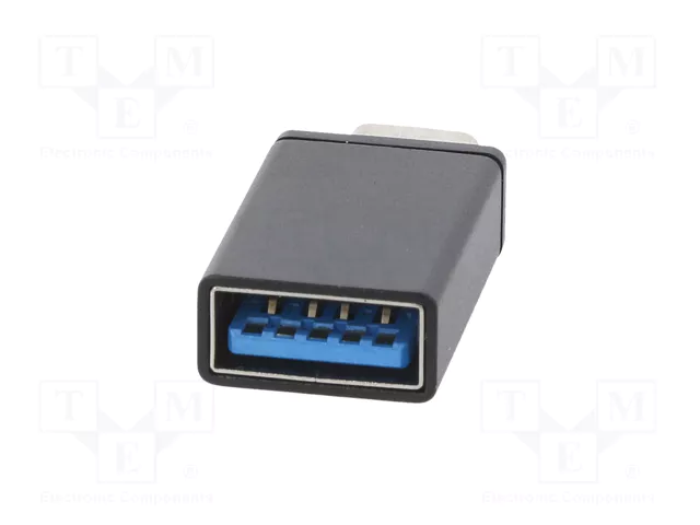 Gembird Adaptador USB 3.0 tipo C (macho) a tipo A (hembra) A-USB3-CMAF-01 Negro
