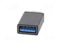 Gembird Adaptador USB 3.0 tipo C (macho) a tipo A (hembra) A-USB3-CMAF-01 Negro