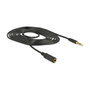 DeLOCK 84667 Cable de extensión de audio 3,5 mm 4 Pin Macho a Hembra 2 m Negro