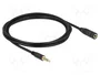DeLOCK 84667 Cable de extensión de audio 3,5 mm 4 Pin Macho a Hembra 2 m Negro