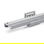 Emuca Bastidor con guías de cierre suave y extracción total para accesorios de armario Quartz, 762-788mm, Aluminio y Plástico, Titanio