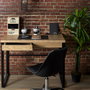 Home Deco Factory Escritorio de Madera y Metal