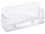 Exacompta Portatarjetas de visita metacrilato cristal transparente 34x102x47 mm