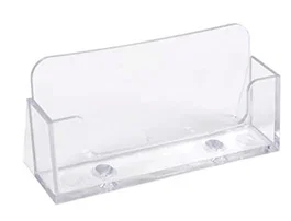 Exacompta Portatarjetas de visita metacrilato cristal transparente 34x102x47 mm