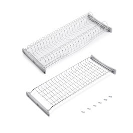 Emuca Escurreplatos para módulos altos Suprastar, módulo 700mm, Acero, Cromado