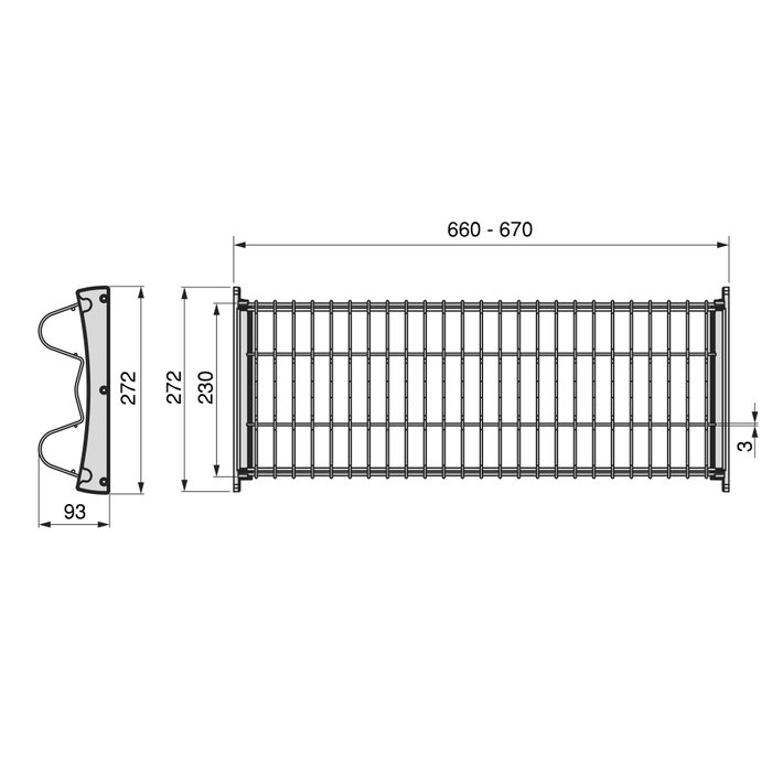 Emuca Escurreplatos para módulos altos Suprastar, módulo 700mm, Acero, Cromado