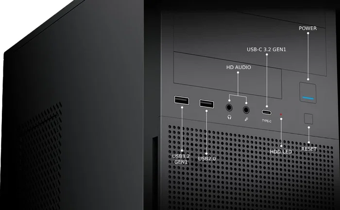 Coolbox A780 Caja Midi Tower con Fuente 500W 80+ Bronze Negra