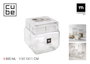 La Mediterranea Tarro de Vidrio Cube 800ml (Pack de 12 Unidades) inevitable