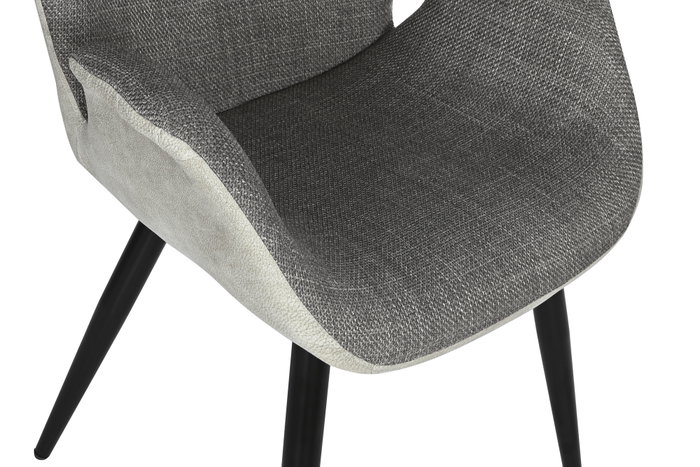 DKD Home Decor Silla PU Metal Gris Oscuro DKD Home Decor Silla PU Metal Gris Oscuro