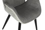 DKD Home Decor Silla PU Metal Gris Oscuro