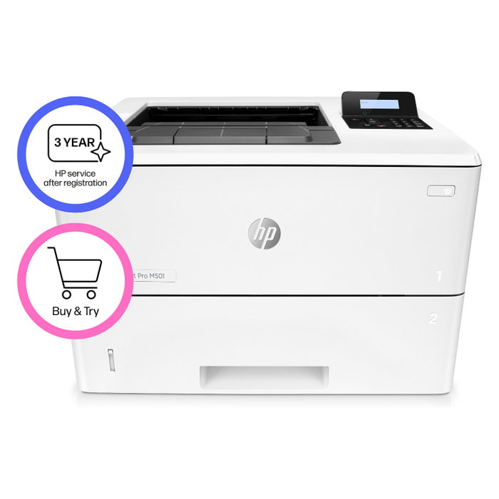 HP LaserJet Pro M501dn Blanco y negro