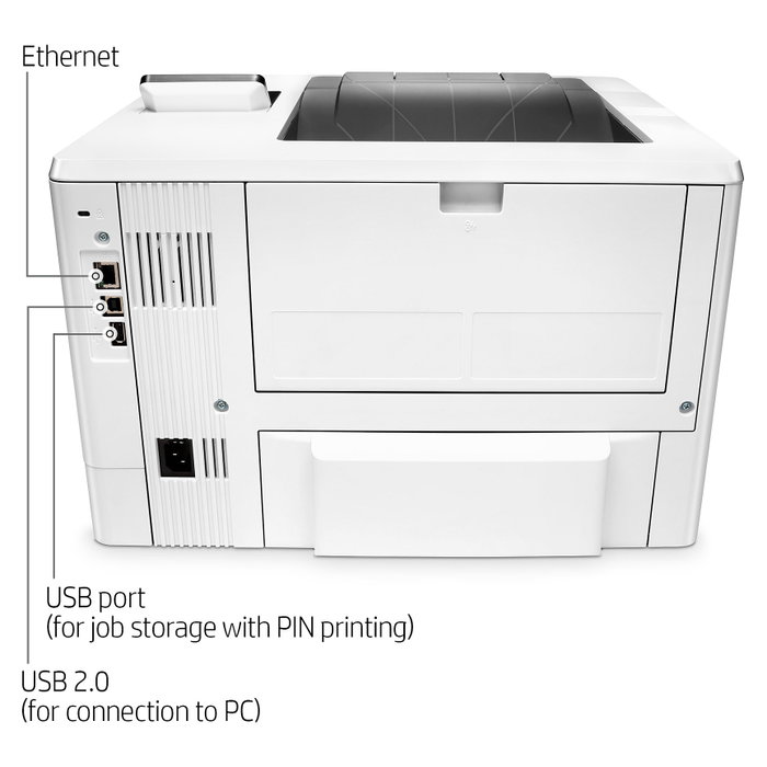 HP LaserJet Pro M501dn Blanco y negro