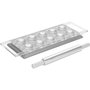 Marcato Ravioli Tray Silver Ravioli Shape con rodillo