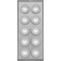 Marcato Ravioli Tray Silver Ravioli Shape con rodillo