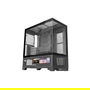 Mars Gaming Caja ATX Semitorre MCLCDX Negra con Pantalla IPS 9.16", Cristal Templado, Modular, para Gaming, Soporta Placa ATX y Refrigeración Líquida 360 mm