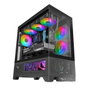 Mars Gaming MC-LCDX Caja Semitorre ATX Negro