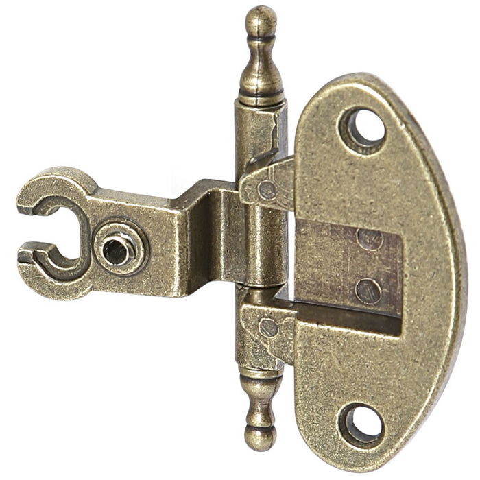 HERRAJES ALK Bisagra Estilo Emma Con Remate 35 Oro Viejo Se Atornilla Directamente HERRAJES ALK Bisagra Estilo Emma Con Remate 35 Oro Viejo Se Atornilla Directamente