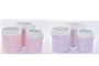 DKD Home Decor Set de 3 Cestas de Poliester Surtidas