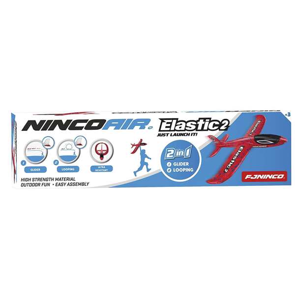 Avión planeador elastic 2 con lanzador incluido.38 cm Avión planeador elastic 2 con lanzador incluido.38 cm