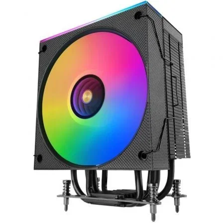 Mars Gaming MCPU-LCD Disipador CPU con Pantalla LCD, ARGB, 300W TDP, 6 Heatpipes, Ventilador 120mm PWM, Compatible Intel/AMD