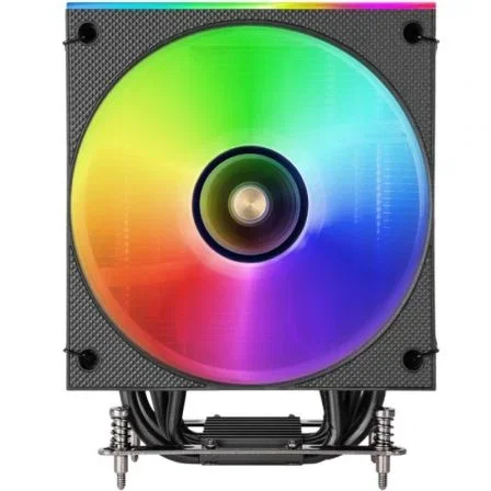 Mars Gaming MCPU-LCD Disipador CPU con Pantalla LCD, ARGB, 300W TDP, 6 Heatpipes, Ventilador 120mm PWM, Compatible Intel/AMD