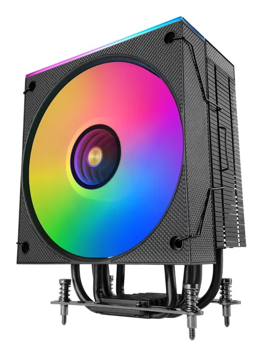 Mars Gaming MCPU-LCD Ventilador CPU Refrigerador de Aire con Pantalla LCD, ARGB, 6 Heatpipes, 300W TDP, 120mm, Compatible con Intel y AMD