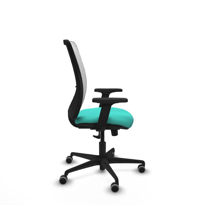 PIQUERAS Y CRESPO Silla de oficina Zulema con mecanismo Sincro, Turquesa y Blanco PIQUERAS Y CRESPO Silla de oficina Zulema con mecanismo Sincro, Turquesa y Blanco