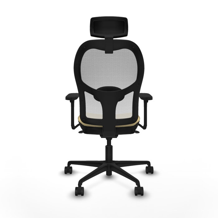 PIQUERAS Y CRESPO Silla de oficina Jorquera con mecanismo Sincro, Crema y Blanco PIQUERAS Y CRESPO Silla de oficina Jorquera con mecanismo Sincro, Crema y Blanco
