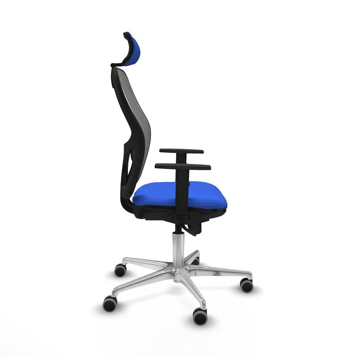 PIQUERAS Y CRESPO Silla de oficina Jorquera con mecanismo Sincro, Azul y Gris
